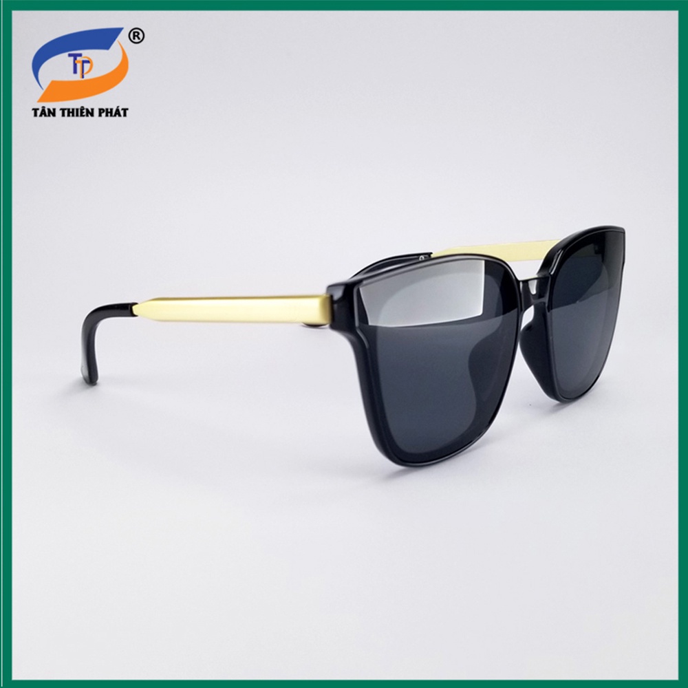 Kính mát nữ mắt màu nâu, đen râm mát chống nắng, tia UV 6035 - Bảo hành 12 tháng