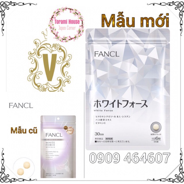 Viên uống trắng da Fancl white force