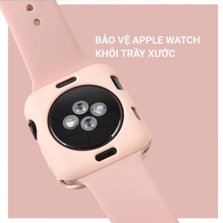 Ốp Đồng Hồ Thông Minh ❤ Ốp Bảo Vệ Body Đồng Hồ Táo Watch Series 6/5/4/3/2/1 Bằng Silicon ❤ Full Size 38/40/42/44