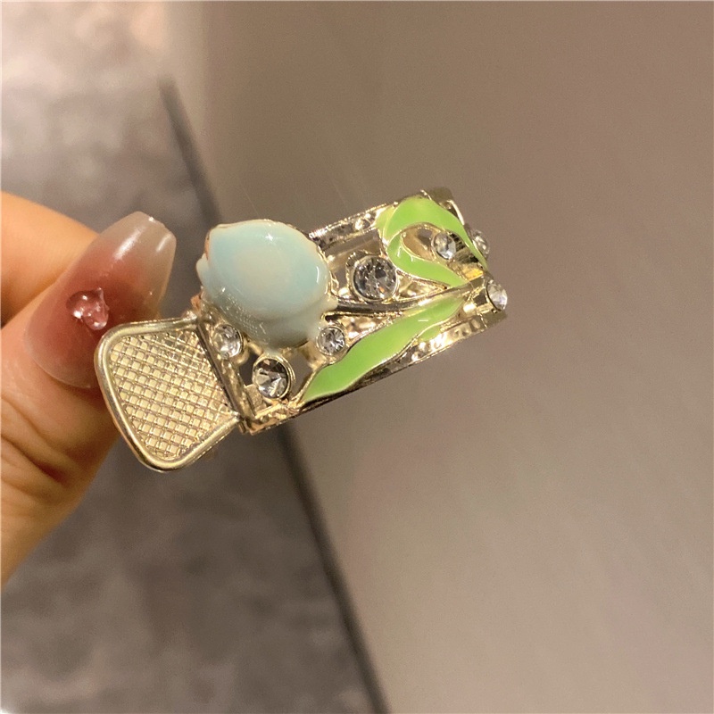 Kẹp Tóc Càng Cua Đính Đá & Ngọc Trai Siêu Nhấp Nháy Cao Cấp Sh