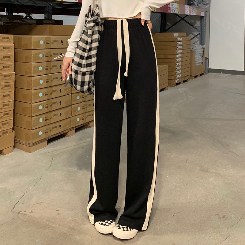 Quần ống rộng lưng cao thời trang cho nữ