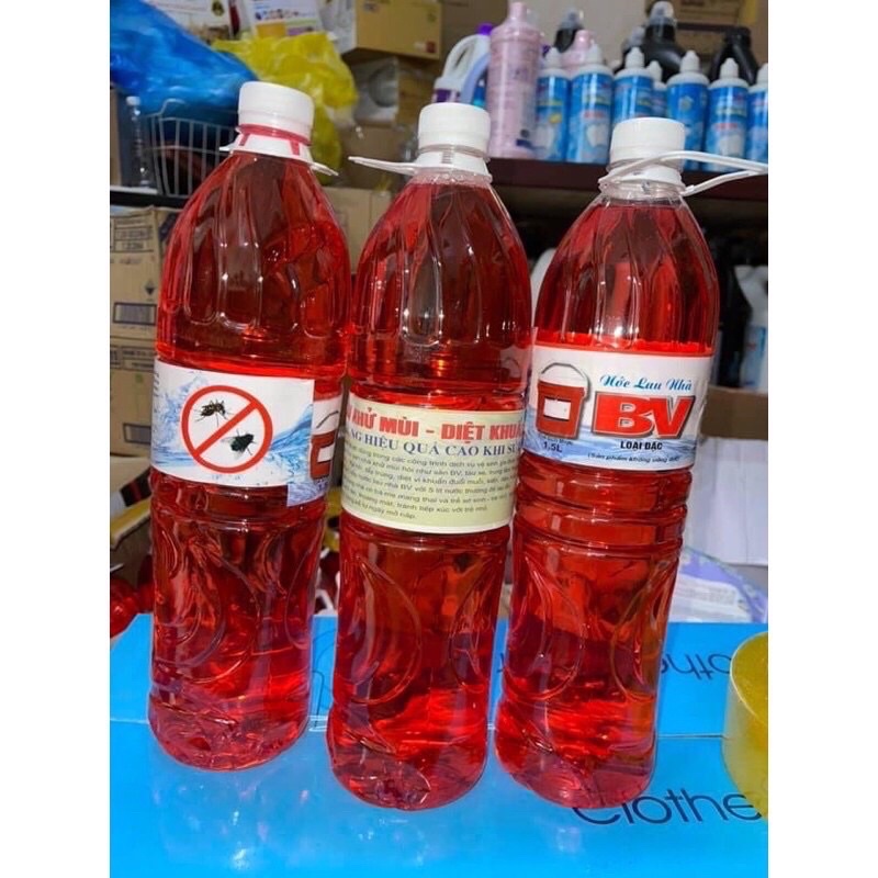 Nước lau sàn đuổi muỗi bệnh viện - Nước lau sàn khử trùng chai 1.5 lít