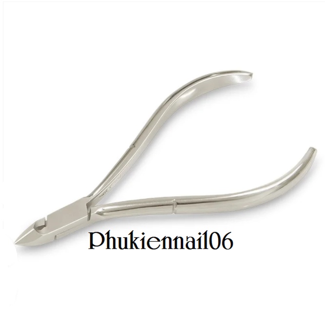 Kềm cắt da d206 Kềm Nghĩa, kìm nhặt da nail thép chuyên dụng màu bạc không chống