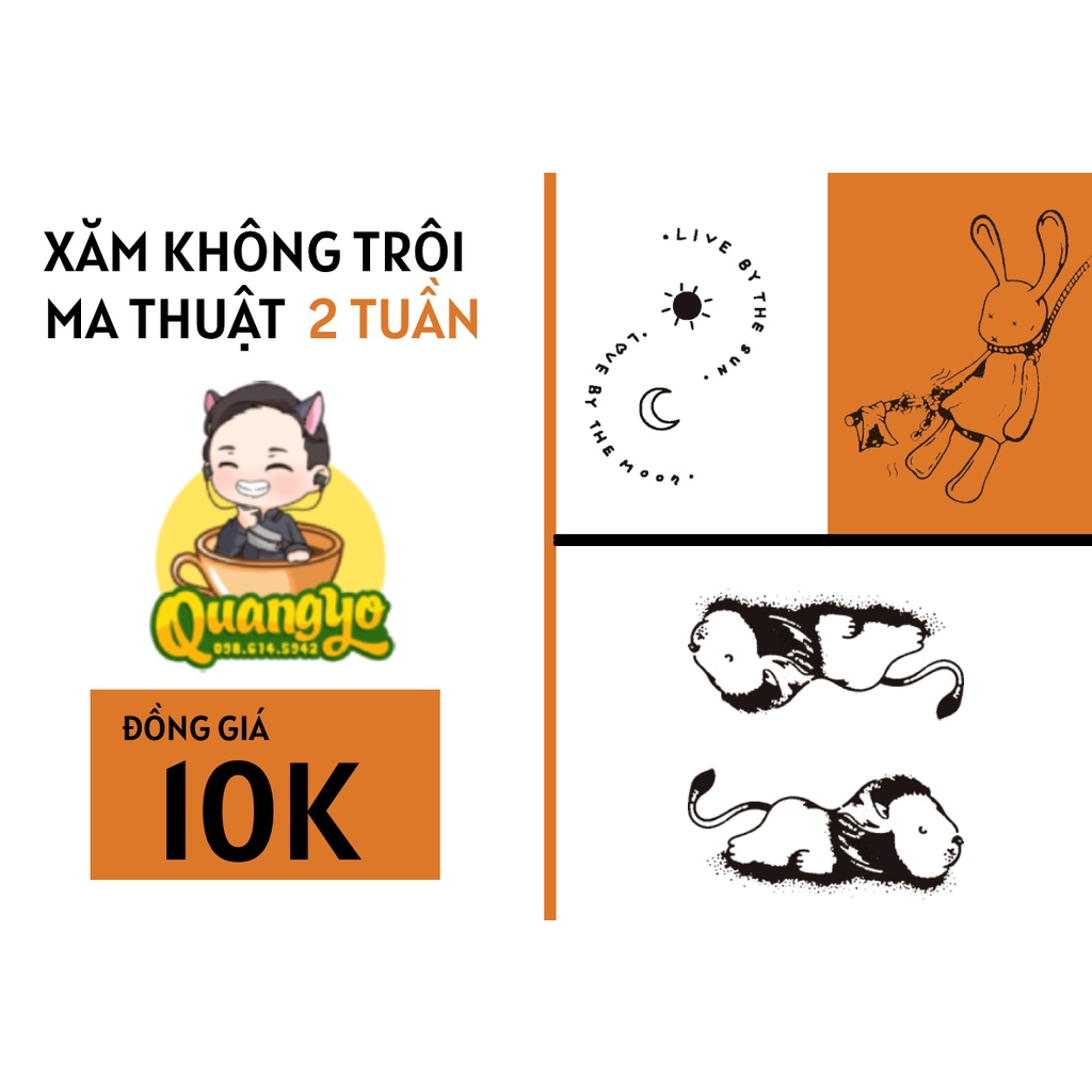 [TIKTOK TATTOO] Hình xăm đồng giá 10k, 100% chống nước 15 ngày như thật, Hình xăm ma thuật, Xăm giống Inkaholic