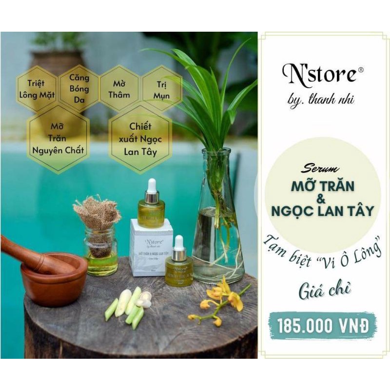 Mỡ trăn Ngọc Lan Tây cao cấp N store 30ml, thấm nhanh, triệt lông