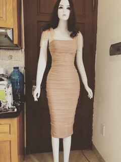 Đầm body 2 lớp phối lưới mềm