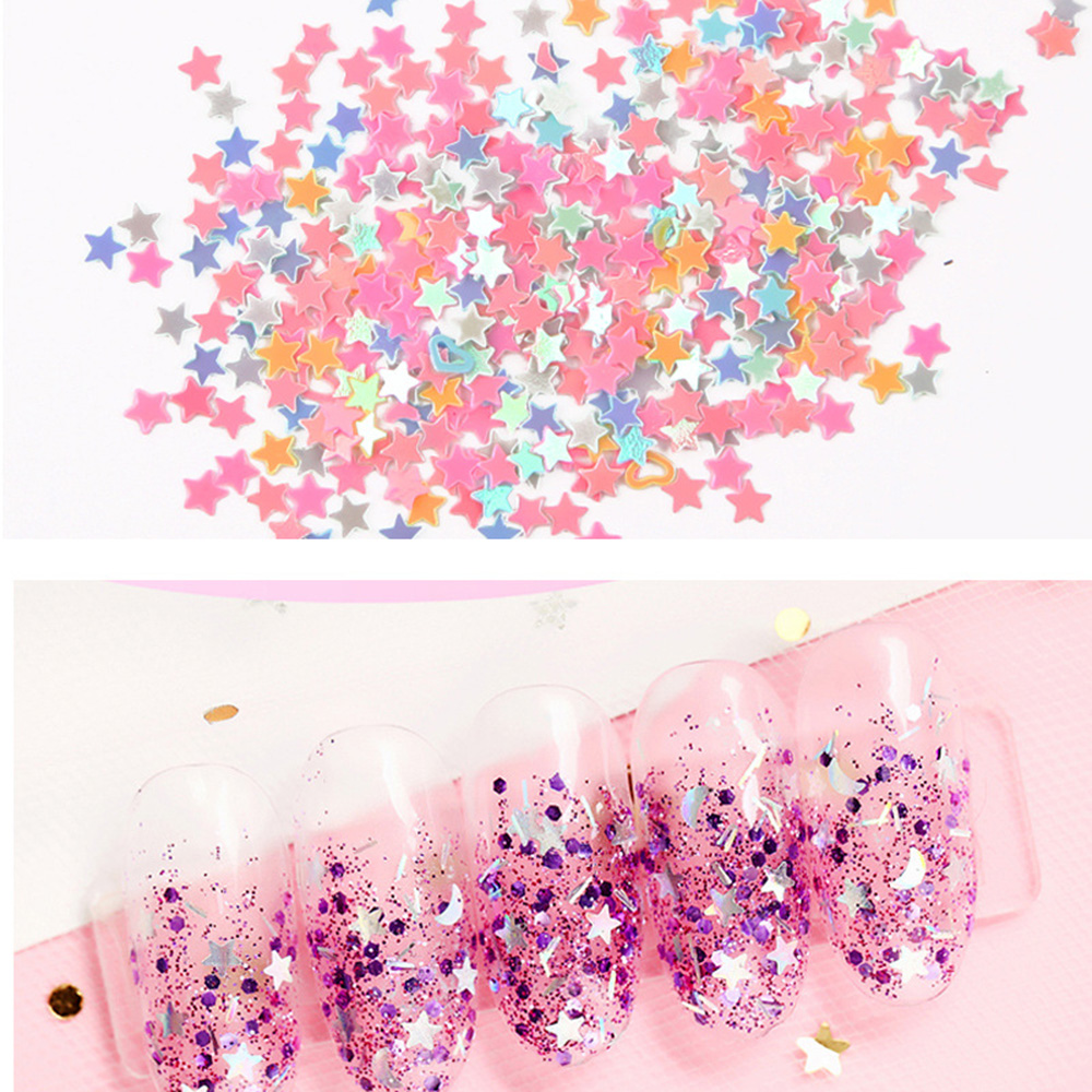 [Hàng mới về] Hộp kim tuyến hình tráI tim/ bướm 3D trang trí móng tay nghệ thuật