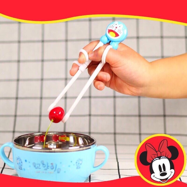 Đũa tập ănGIADUNGTONGKHO1Đũa tập ăn cho bé có xỏ ngón hình thú, Đũa tập gắp ăn dặm cao cấp gúp bé gắp dễ dàng