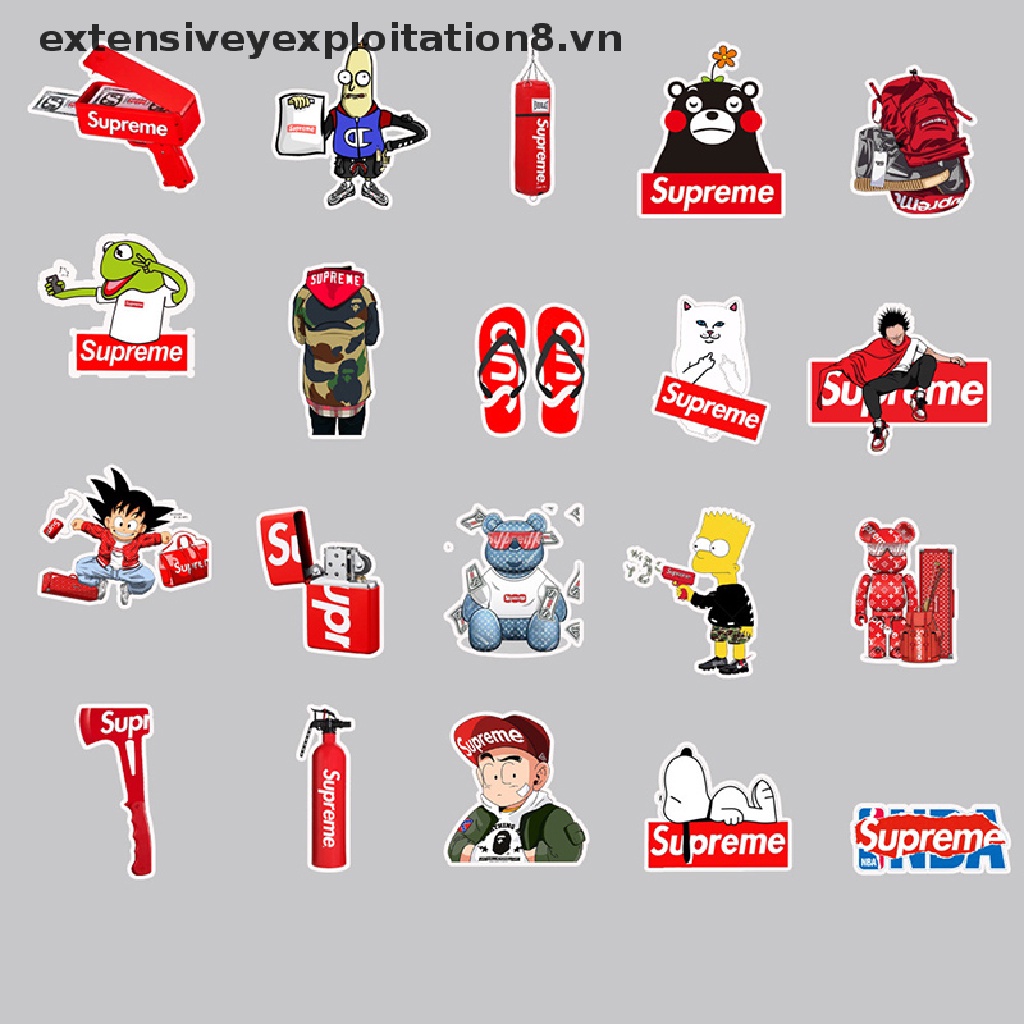 【extensive】 50pc Stickers For Stationery Laptop Skateboard PVC Backpack Water Bottle Bicycle 【vn】