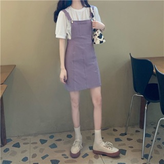 [ORDER] Set váy yếm ulzzang màu tím
