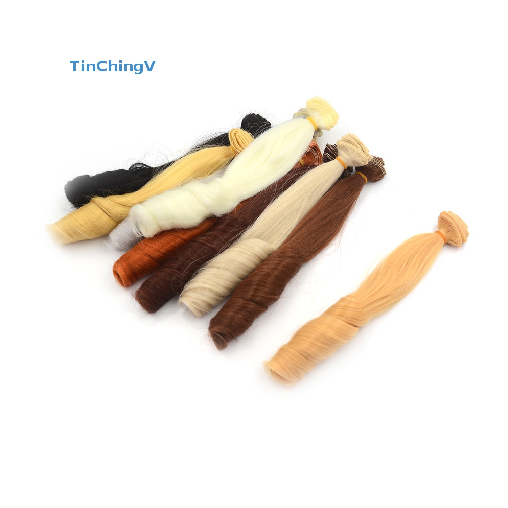 Tóc Giả Xoăn Dày Tự Nhiên 20CM Cho Búp Bê BJD 1 / 3 1 / 4 1 / 6