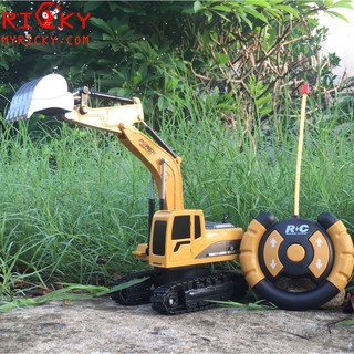 Xe múc điều khiển Gầu SẮT, bánh XÍCH, pin SẠC ,tỉ lệ 1:24