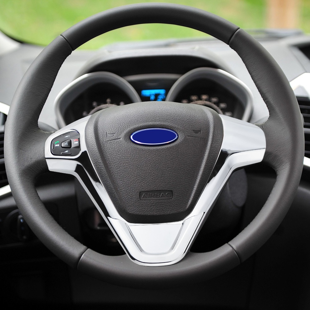 Miếng Dán Trang Trí Vô Lăng Xe Hơi 4 Màu Cho Ford Ecosport 2013~2017 1st Gen for Fiesta 2009-2014