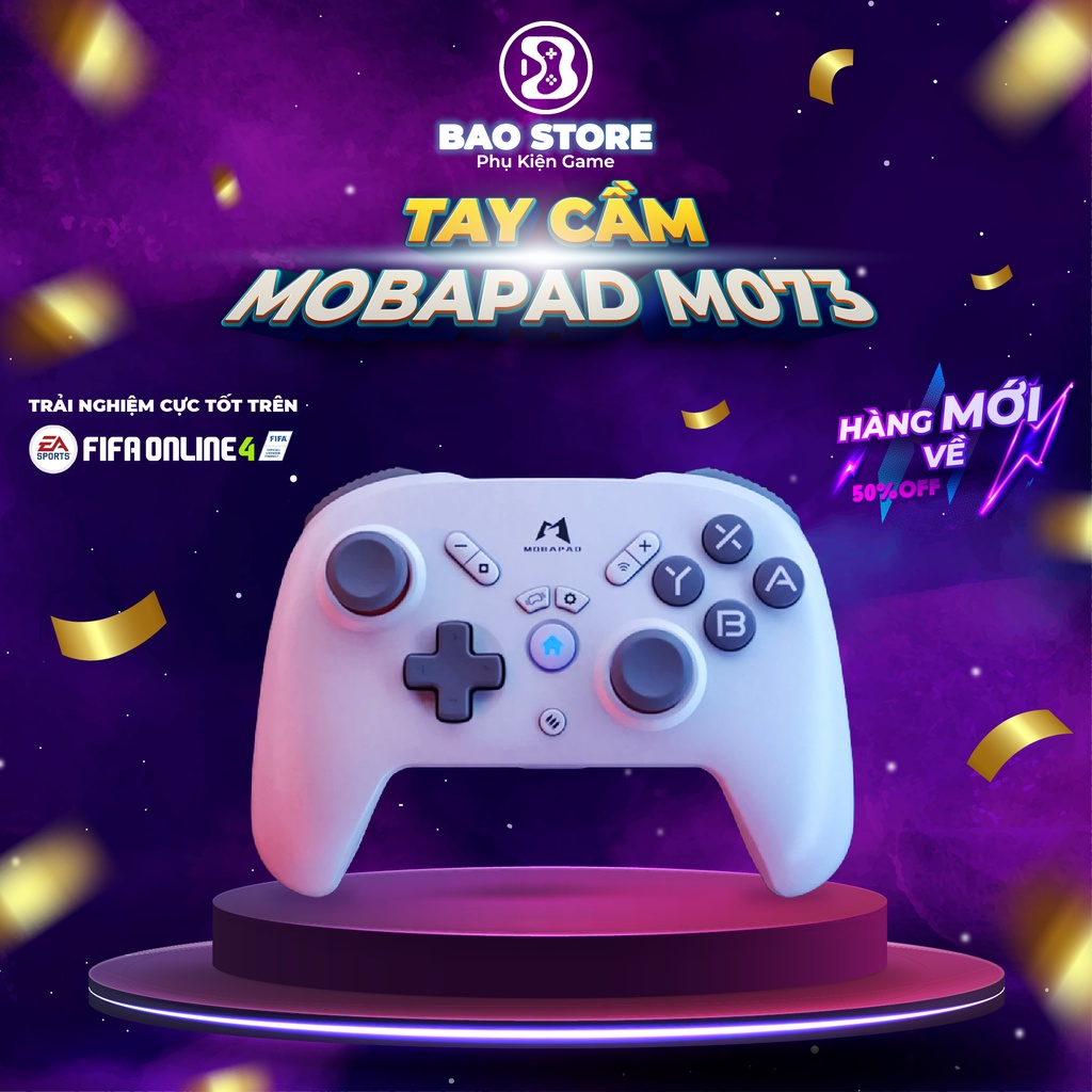 Tay Cầm Chơi Game Không Dây Bluetooth  MOBAPAD M073 - Tay Cầm Chơi Không Dây Dành Cho PC, Laptop, TV Android