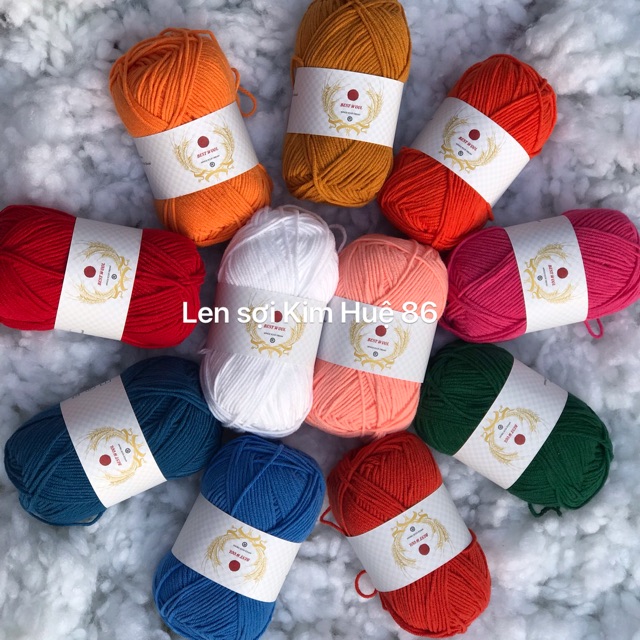 Len Best Wool cuộn 50g ( từ màu 41 đến 54)