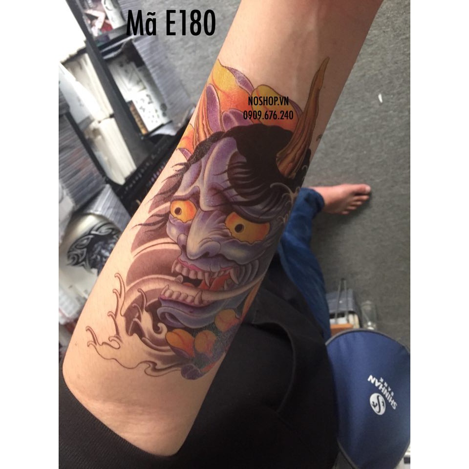 Hình Xăm Dán Mặt Quỷ E180