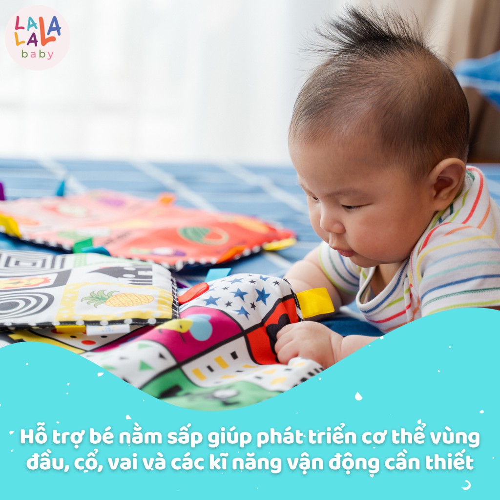 Tranh vải kích thích thị giác cho bé sơ sinh, phát triển não bộ. Chính hãng Lalala baby