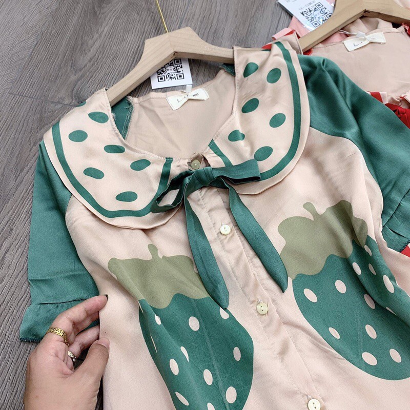 Pijama Lụa Satin Dâu Siêu xinh | BigBuy360 - bigbuy360.vn