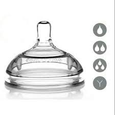 Num ty bình como silicone siêu mềm chống sặc 1 tia, 2 tia, 3 tia, Y-cut