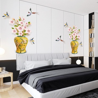 Decal dán tường Bình hoa đào phai SIÊU HOT