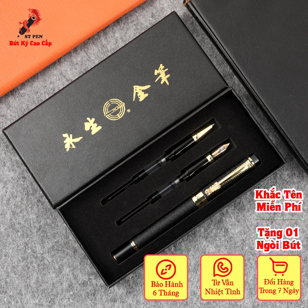 Bút mực luyện chữ 3in1 ST05,bộ 3 dòng ngòi viết chữ đẹp,khắc tên in logo theo yêu cầu,Bảo hành 6 tháng - ST PEN