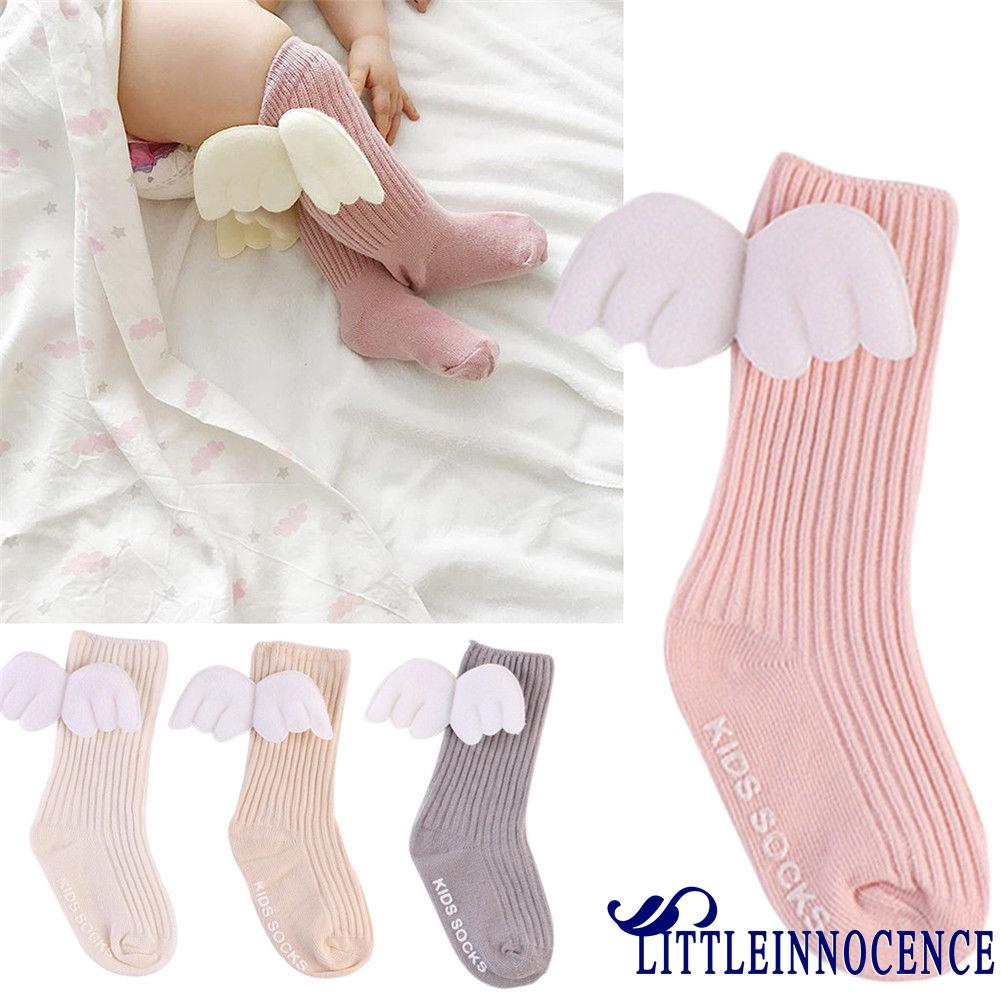 ❤XZQ-New Angel´s Wing Baby Toddler Infant Kid Cotton Warm Socks Stockings Knee Tight