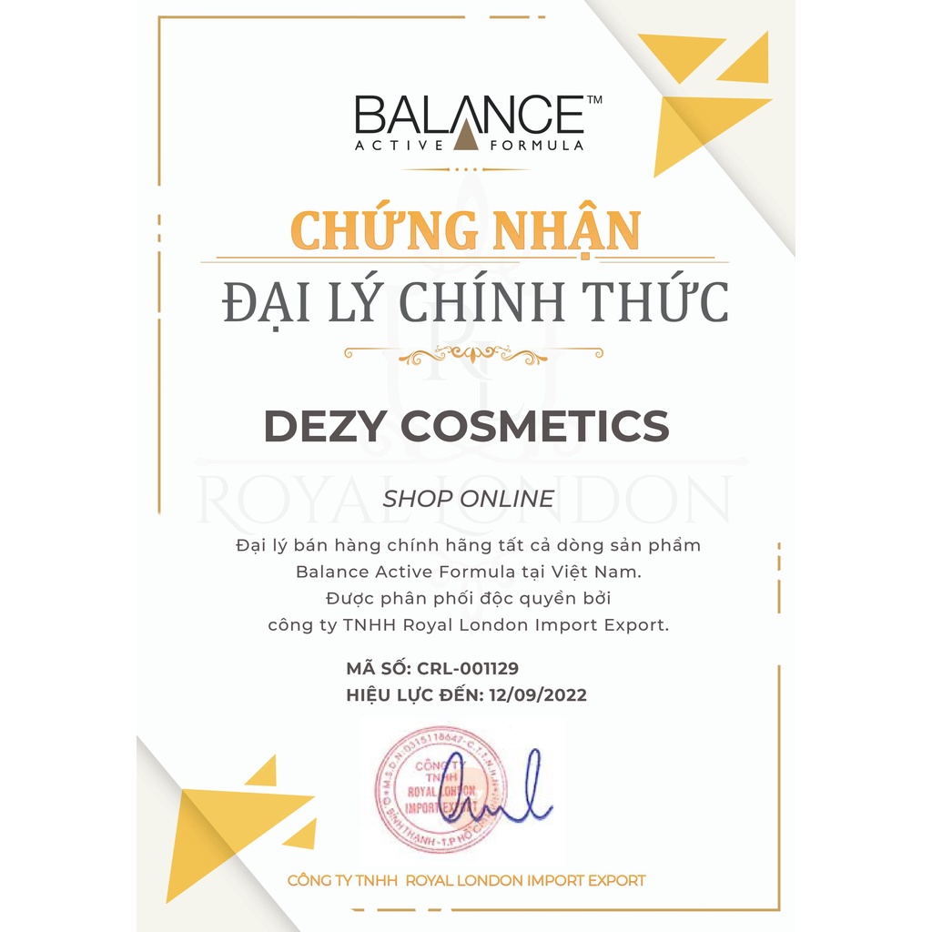 Serum Balance Niacinamide 15 % Giảm Mụn Trắng Da - Tinh Chất Dưỡng Da Mờ Thâm Ngừa Mụn Cho Da Mụn Da Dầu Anh Quốc Dezy