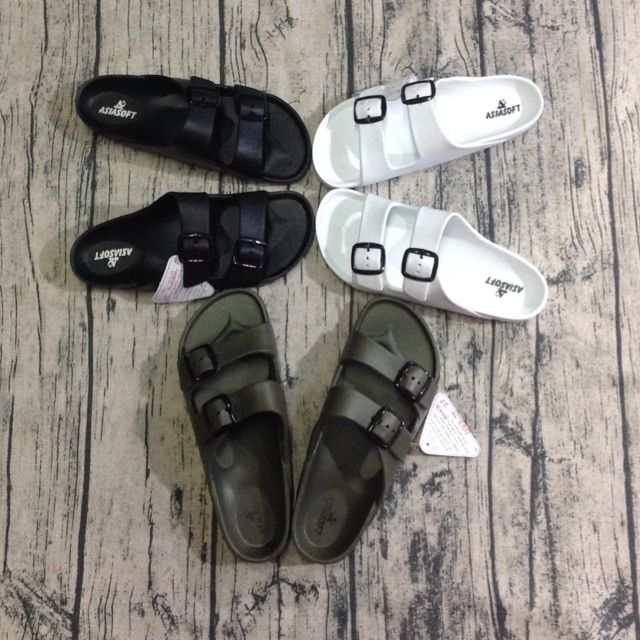 Dép quai ngang 2 khóa nam nữ