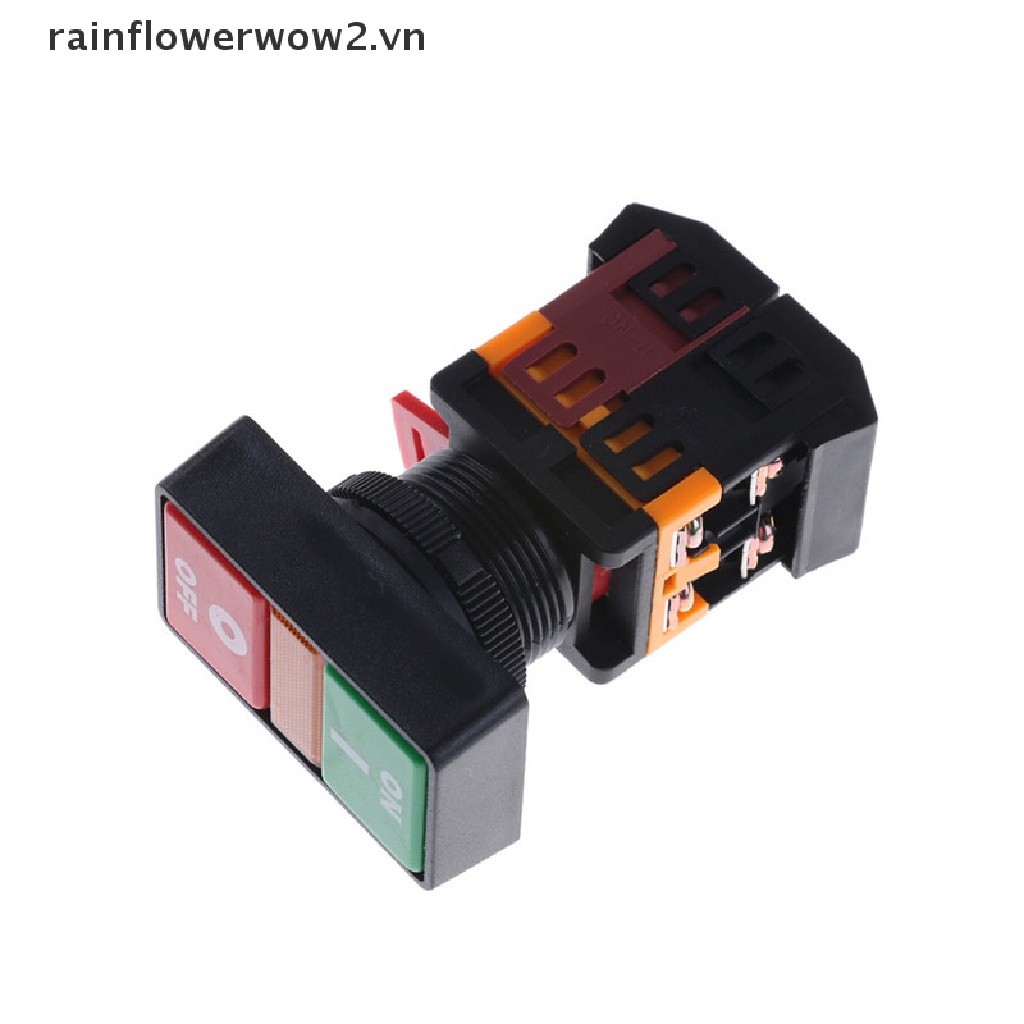 [er] On OFF Nút Nhấn Dừng Đèn Báo Hiệu Tạm Thời Màu Đỏ / Xanh Lá