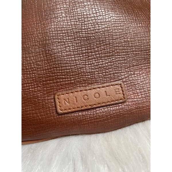 Túi đeo chéo đựng đt da thật hiệu NiCole
