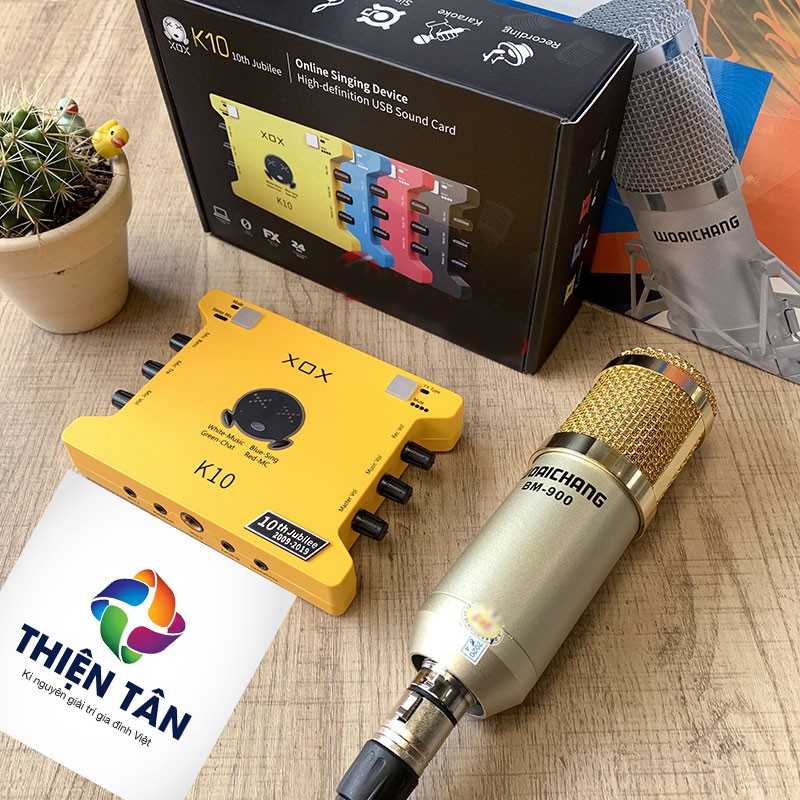 Combo Thiết Bị Livetream K10 (2020) + Micro Thu Âm BM900 Chính Hãng Giá Sốc