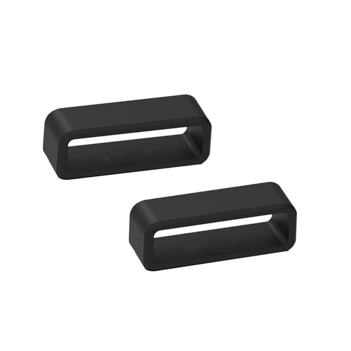 Vòng silicon màu đen gắn đồng hồ cỡ 20mm tiện dụng