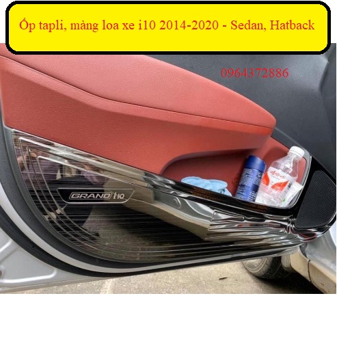 Ốp tapli titan, màng loa dành cho xe Hyundai I10 2014-2020