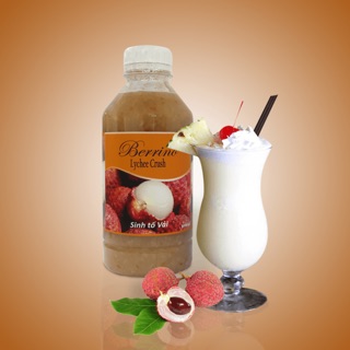 Sinh tố vải berino chai 1000ml