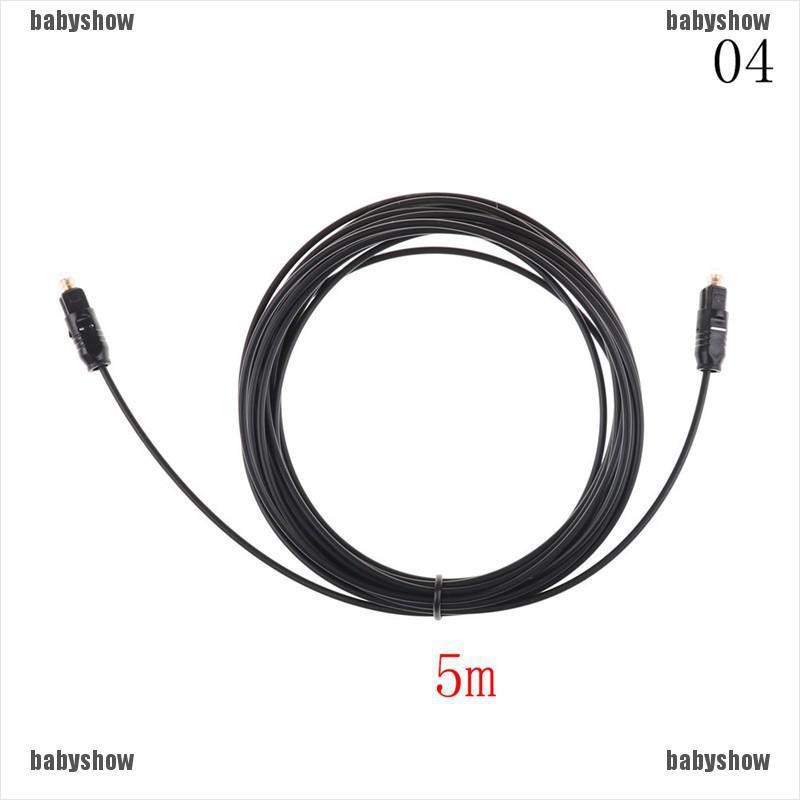 Black TOSLink Fiber Optical Digital Audio Cable 1.5M 2M 3M 5M