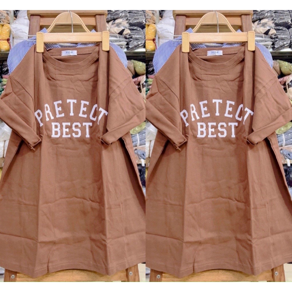 Áo Thun 3158 Unisex Tay Lỡ Form Rộng In Chữ Chất Cotton Xịn Chuẩn Form [ Hình Thật 100%]