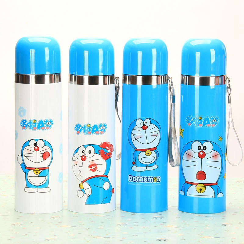 BÌNH GIỮ NHIỆT INOX NẮP TRÒN DORAEMON 500ML | Shopee Việt Nam