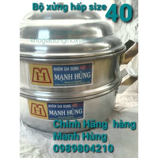   Miễn ship toàn Hà Nội Xửng hấp nhôm Mạnh Hùng size 40  Hấp bánh bao  hấp hải sản & thực phẩm,xửng hấp nhôm 
