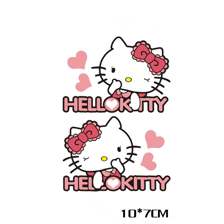 Miếng Dán Phản Quang Trang Trí Xe Hơi Hình Hello Kitty Series 01