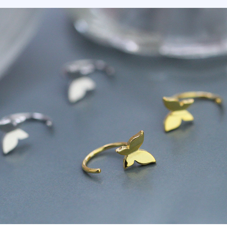 MRS.D【In Stock】100% Sterling Silver Butterfly Ear Hook S925 Earrings Stud Earrings Colors of Zircon Jewelry Gift Ear Clips Minimalist Earring Design Jewelry Girls Allergy Free