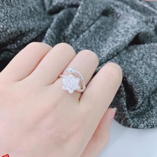 Bạc chuẩn.  NHẪN HOA MAI CHUẨN BẠC TA