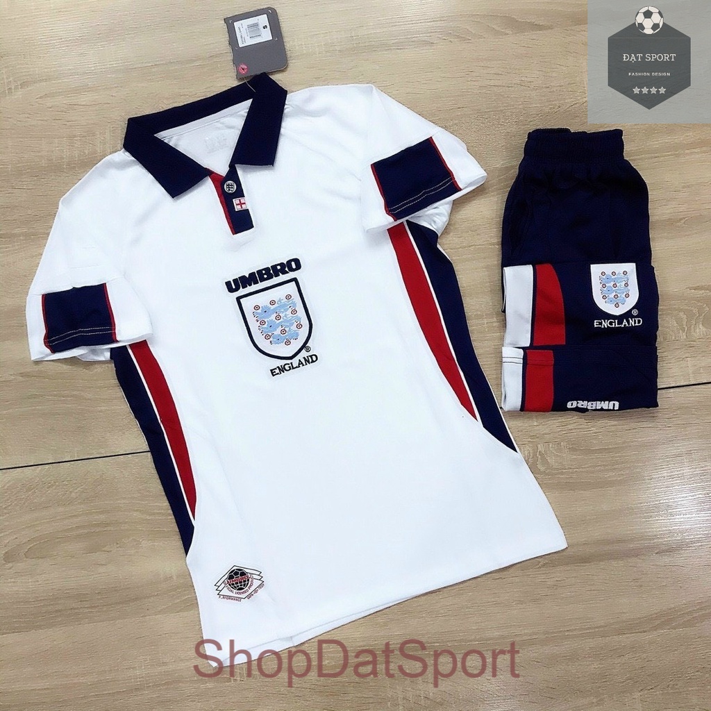 Quần áo bóng đá, Bộ England UmBro Trắng ( Quần Có Túi ) New 2021 - Cam kết 100% Y Hình