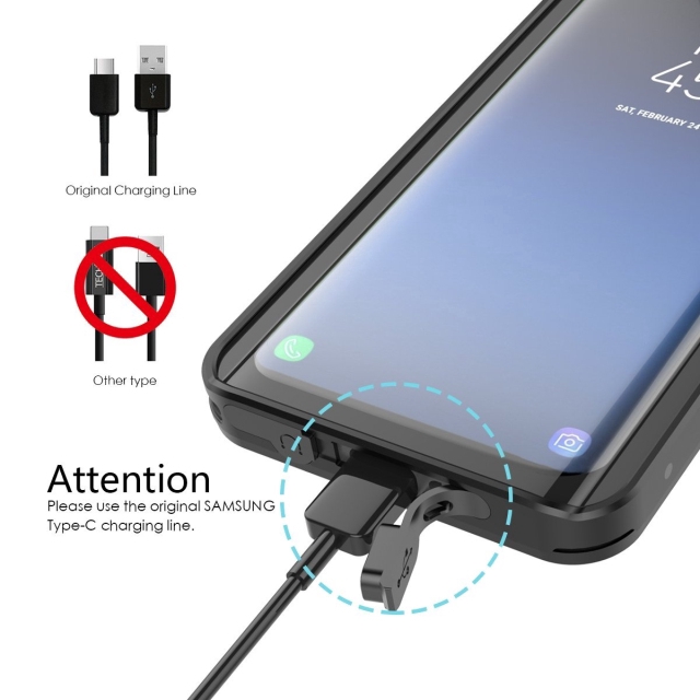 Ốp Điện Thoại Chống Sốc IP68 Chống Bụi Chống Nước Bảo Vệ 360 Độ Cho Samsung Galaxy S10 Plus S9 S9 Plus Note 9 Note 8