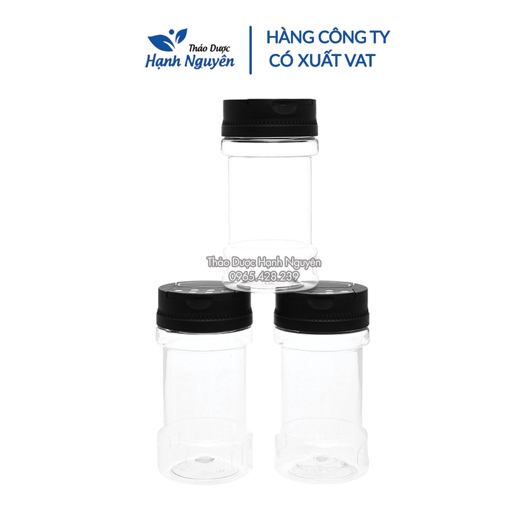Hũ gia vị 120ml (Hũ nhựa trong suốt cao cấp) - Thảo Dược Hạnh Nguyên