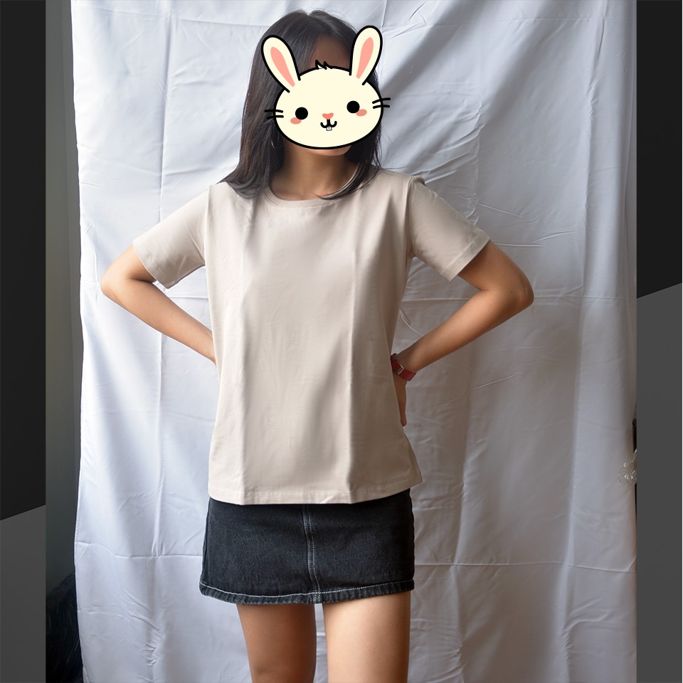 Áo Thun Nữ Basic Màu Trắng, Đen, Be, Thấm Hút Thoáng Mát, Co Giãn 4 Chiều, Áo Phông Form (Phom) Ôm Nhẹ METROFIT | BigBuy360 - bigbuy360.vn