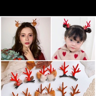 KẸP TÓC NOEL ĐÔI CHO TRẺ EM NGƯỜI LỚN