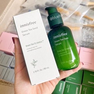Tinh Chất Dưỡng Ẩm Sâu, Phục Hồi Da Mụn Innisfree trà xanh Green Tea Seed Serum 80ml