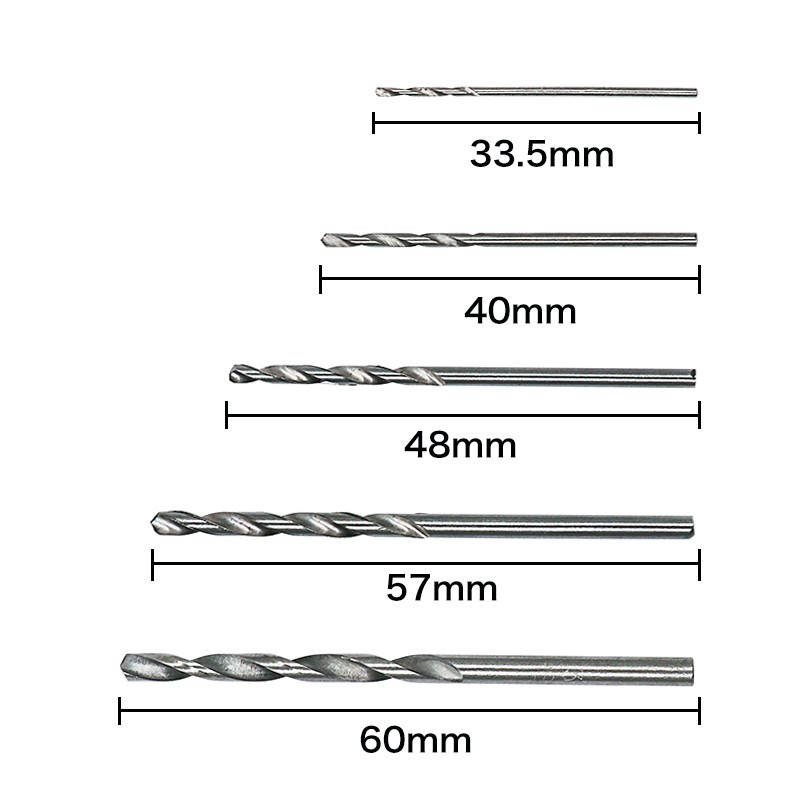 Bộ 5 mũi khoan 1.0-3.0mm
