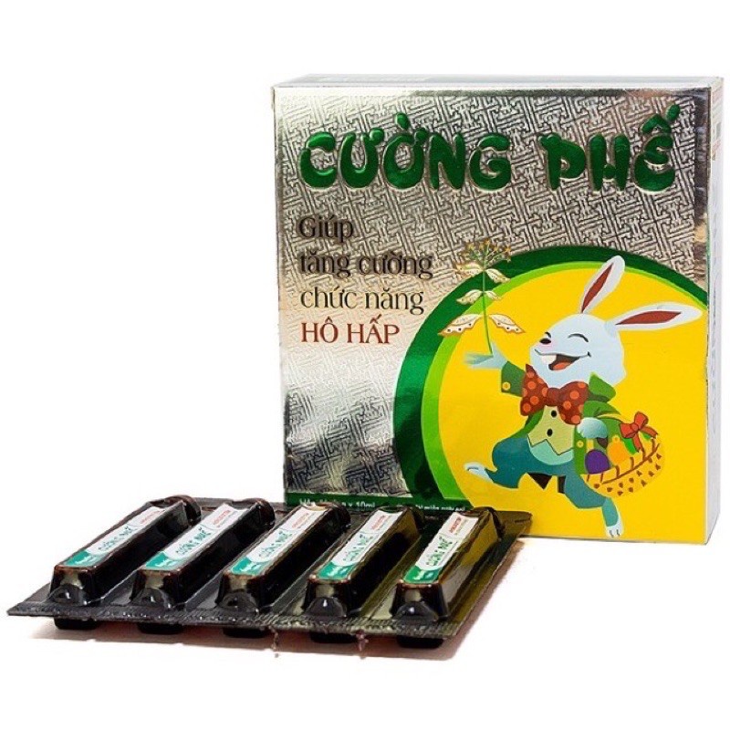 Siro Ho Cường Phế - Tăng Cường Chức Năng Hô Hấp - Hộp 10 ống