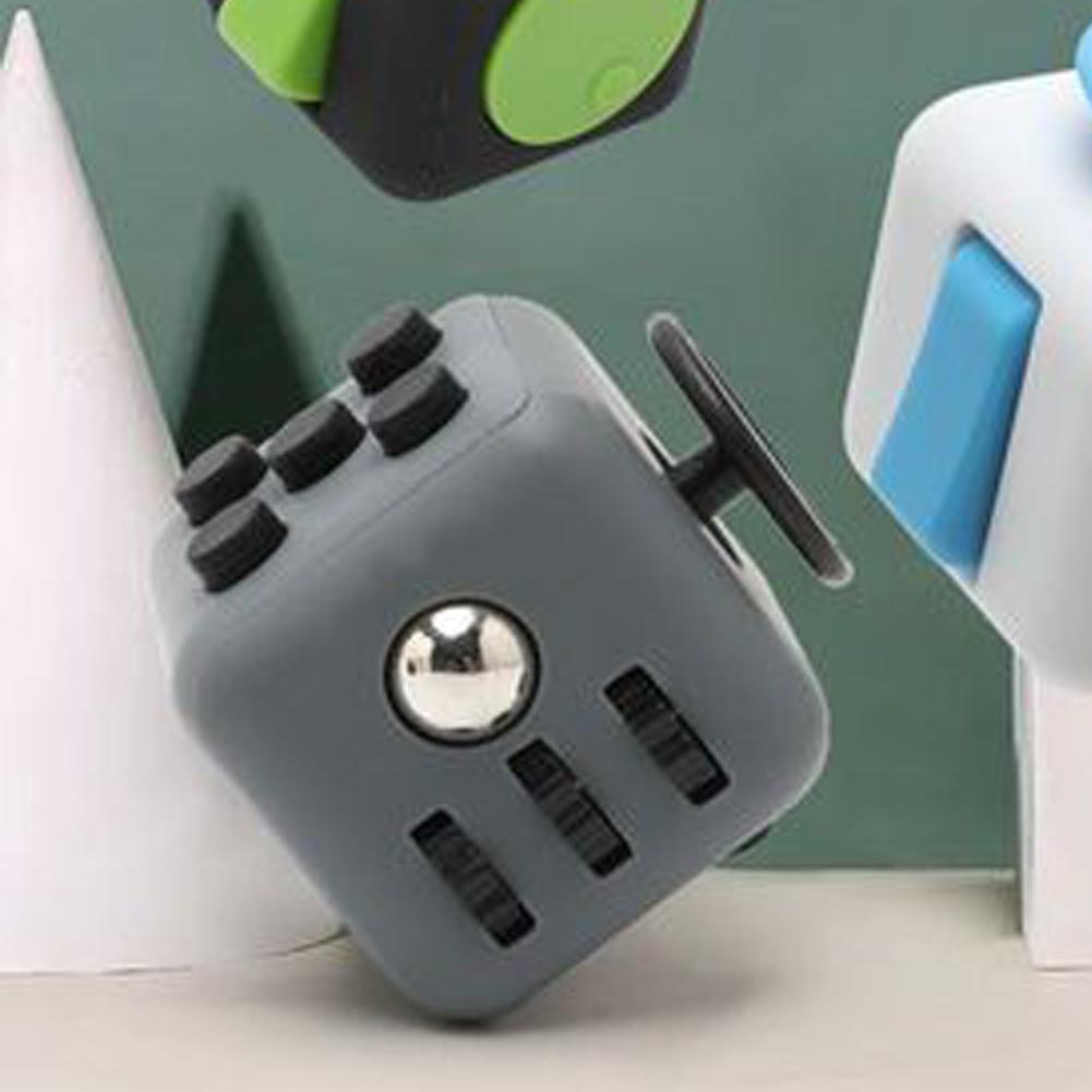 Đồ Chơi Fidget Cube Giảm Căng Thẳng I1F7 Màu Xám Và Đen